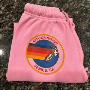 Aviator Nation Sweatpants - Neon Pink Size S